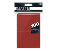 Ultra Pro 84516 standard Pro matte card Sleeves 100 pack-rosso