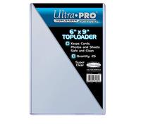 Ultra Pro 6" X 9" Toploader 25pz