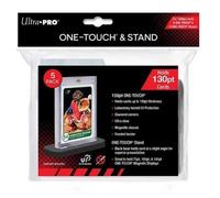 Ultra PRO - 130PT UV ONE-Touch & Stand 5-Pack - Grande espositore singolo per carte commerciali o sportive per il tuo One Touch da mostrare ad amici e familiari
