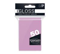 ULTRA PRO Card Sleeves 50pk-Pink, FUNDAS Standard Color Rosa Claro para CARTAS PAQUETE DE 50 Unisex Adulto, 14cm x 8cm x 2cm