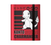Ultra PRO - Charmander - Raccoglitore a 9 tasche per Pokémon | Raccoglitore di carte Pokémon Charmander PRO-Binder Album per carte collezionabili a 9 tasche con cinturino elastico a caricamento