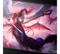 Ultra PRO - Commander Series #5 - Three Color Wedge - Kaalia (Fan-Voted) Tappetino da gioco nero cucito per Magic: The Gathering | Utilizzare come tappetino per mouse, tappetino da scrivania, protegge