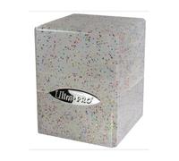 ULTRA PRO Deck Box - Satin Cube - Glitter Clear Accessori Carte