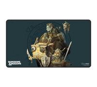 Ultra Pro - Dungeons & Dragons Planescape: Turn of Fortune's Wheel Black Stitched Card Playmat, Utilizzare come tappetino per mouse oversize, tappetino da gioco, tappetino da gioco TCG, proteggere le
