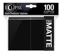 Eclipse Matte Standard Card Sleeves: Jet Black (100)