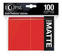 Ultra Pro E-15616 Eclipse - Confezione da 100 custodie opache standard, colore: rosso mela