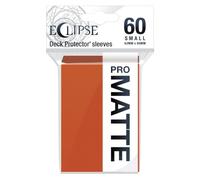 Ultra Pro - Eclipse Matte Small Sleeves 60 Count (Zucca Arancione) - Proteggi tutte le tue carte da gioco, le carte sportive e le carte da collezione con la tecnologia Ultra Pro ChromaFusion