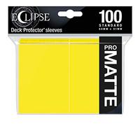 Eclipse Matte Standard Card Sleeves: Lemon Yellow (100)