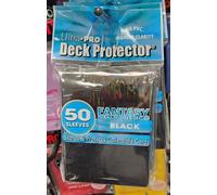 Ultra Pro Fantasy Black Deck Protector Sleeves (Dimensione Standard) 50ct