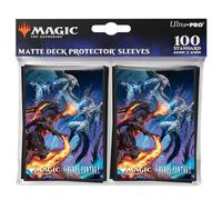 Ultra PRO - Final Fantasy x Universes Beyond Bahamut e Ifrit 100 ct Deck Protector Sleeve for Magic: The Gathering | Accessori per carte collezionabili, attrezzatura da gioco
