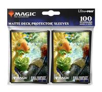 Ultra PRO - Final Fantasy x Universes Beyond Gysahl Greens 100ct Deck Protector Sleeves for Magic: The Gathering | Accessori per carte collezionabili, attrezzatura da gioco di carte collezionabili