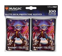 Ultra PRO - Final Fantasy x Universes Beyond Summon Bahamut 100ct Deck Protector Sleeves for Magic: The Gathering | Accessori per carte collezionabili, attrezzatura da gioco di carte collezionabili