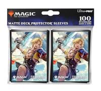 Ultra PRO - Final Fantasy x Universes Beyond Tidus (Commander) 100ct Deck Protector Sleeves for Magic: The Gathering | Accessori per carte collezionabili, attrezzatura da gioco di carte collezionabili