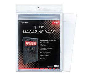 Ultra Pro Life Magazine 20,3 x 30,3 cm (100 Pezzi) Sacchetti Piccoli, Trasparenti