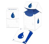 Ultra Pro - Mana 8 100+ Deck Box - Island for Magic: The Gathering, Memorizza e contiene 100 carte di dimensioni standard, durevole custodia protettiva per carte da collezione