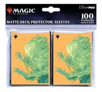 Ultra PRO - MTG Commander Masters 100ct dimensioni standard carte maniche - Omnath, Locus of Mana Artwork, finitura opaca con tecnologia ChromaFusion, Protect Magic: The Gathering Cards, carte di