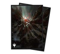 Ultra PRO - MTG Duskmourn 100ct Deck Protector maniche Commander Valgavoth, Horrower of Souls, dimensioni standard custodie per carte con tecnologia ChromaFCushion resistente, maniche per carte
