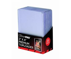Ultra Pro Pacco Da 25 Top Loader Premium 3 " x4 " Protezione Carte Clear 811457