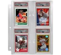 Ultra PRO - Pagina con 4 tasche per lastre PSA da 1 ct. - Proteggi le tue carte da gioco graduate, carte sportive e carte da collezione per mantenerle in perfette condizioni ancora in grado di