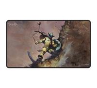 Ultra Pro Playmat mtg Black Stitched Frank Frazetta Warrior with Ball and Chain