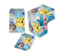 Ultra Pro - Pokémon Pikachu & Mimikyu Full View Deck Box 75+ per carte da collezione - Proteggi e conserva carte da collezione, carte collezionabili e carte da gioco, coperchio autobloccante
