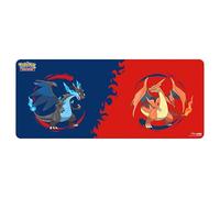 Ultra Pro Pokémon TCG Mega Charizard X & Mega Charizard Y - Tappetino da gioco da tavolo da 1,8 m, retro in gomma antiscivolo, parte superiore in tessuto morbido, 183 x 76 cm