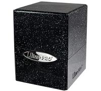 Ultra Pro - Satin Cube 100+ Card Deck Box (Glitter Black) - Protect Your Gaming