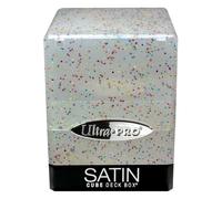 Ultra Pro - Satin Cube 100+ Card Deck Box (Glitter Crystal) - Protect Your Gamin