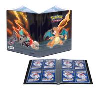 Ultra PRO - Serie Galleria: Portfolio 4 tasche per Pokémon ft. Charizard, Salazzle, Torkoal e Alolan Marowak, Proteggi e Memorizza 40+ carte Pokémon, carte da gioco, carte da collezione