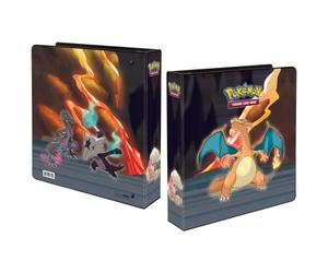 Ultra PRO - Serie Galleria: Scorching Summit 2" Album per Pokémon ft. Charizard, Salazzle, Torkoal e Alolan Marowak, coppia con pagine a 9 tasche per la massima conservazione e protezione delle carte