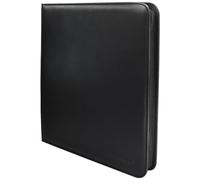 Ultra PRO - Vivid 12-Pocket Zippered PRO-Binder (Black) - Protect and Store your