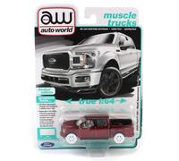 Ultra Red Chase ~ 1/64 2020 Ford F-150 Pickup Truck Auto World AWSP188-A-RED