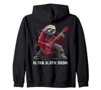 Ultra Sloth Doom: Bradipo in Metallo Divertente Felpa con Cappuccio