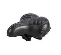 Ultra Soft Cushioning Seat Pad Universal For City And Mountain Bikes Thickened Comfortable Saddle Matte Black Scratch Resistant Design Breathable Pressure Relieving Seat