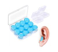 Ultra Soft Silicone Earplugs for Sleeping, 6 Pairs Moldable Reusable Ear Plugs