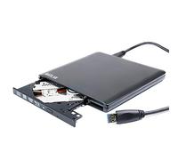 ultra sottile esterno 4K UHD 3D Blu-ray Lettore per HP ProBook 450 G5 G6 Omen 15 17 T 15t X C X2 S Gaming Laptop Desktop PC, BDXL BD-RE DVD+-/RW DL Burner, USB 3.0 Unità ottica portatile