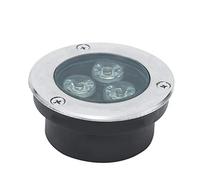 Ultra Sottile Faretto Subacqueo Incasso Terrazza Giardino 3W Faretti Pavimento Esterno IP68 Impermeabile Acciaio Inossidabile 304 All'aperto, Prato, Piscina, Illuminazione ( Colore : Bianco caldo , Mi