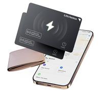 Ultra-sottile Wallet Tracker MFi certificato compatibile con Apple Find My | Per portafogli, chiavi e borse | Singolo, 2 pack