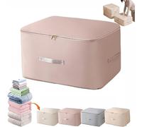 Ultra Space Saving Self Compression Organizer,Self Compression Bag,Self Compression Packing Cubes,Expandable Packing Organizers, Heavy Duty Moving Bags, Storage Tote for Space Saving (Pink,L)
