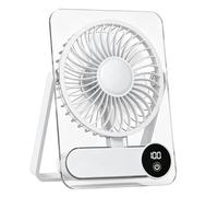 Ultra-Thin Desk Fan - 100-Speed Portable Air Cooler | Handheld & Wall Mount