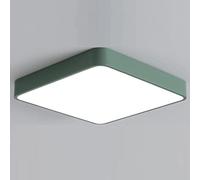Ultra-Thin LED Chandelier Super Bright Square Ceiling Flush Pendant Light for Bedroom Living Room Kitchen Hallway Balcony Stairwell (Color Green, Size : 60cm)