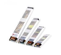 Ultra Thin LED Power Supply DC 12V 24V Lighting Transformers 100W 150W 200W AC180-260V Driver For LED Strip Lights(12V,200W)
