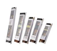 Ultra Thin LED Power Supply DC 12V 24V Lighting Transformers 25W 100W 150W 200W 350W 300W 400W AC 185-265V Driver For LED Strip(200W,12V)