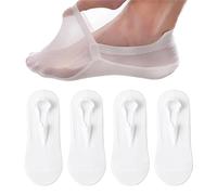 Ultra Thin Liner Socks Non Slip Combed Cotton No Show Socks, Summer Breathable Sock for Women Men (B)