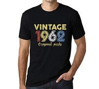 Ultrabasic Uomo Maglietta 部品 1962年 - Original Parts 1962 - 62 Anni Idea Regalo 62° Compleanno T-Shirt Anniversario Stampa Grafica Vintage Anno 1962 novità Nero Profondo L