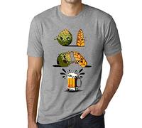 Ultrabasic Uomo Maglietta Fusion Birra Design Maglietta Stampato Lettere