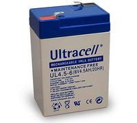 Ultracell Batteria al Piombo 6V 4,5Ah, UL 4.5-6 (Faston 187 - 4,8mm)