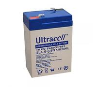 Ultracell UL4.5-6: batteria al piombo impermeabile 6V 4.5AH 4AH: 70x47x105,5 mm