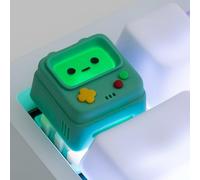 ULTRAEQUIP Artisan Keycaps - Simpatici copritasti retrò con console di gioco, realizzati a mano in resina, 1U, per tastiera meccanica ESC Key (verde)