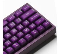 ULTRAEQUIP - Copritasti in giada viola, 142 tasti, in PBT, profilo RSA, verde traslucido, set personalizzato per tastiera meccanica ISO ANSI 60, 75, 80, 95, 100%